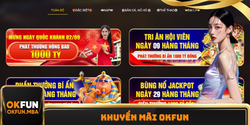 Khuyến Mãi OKFUN - 4 Ưu Đãi Đang Hot Đang Trong Nhóm Kín